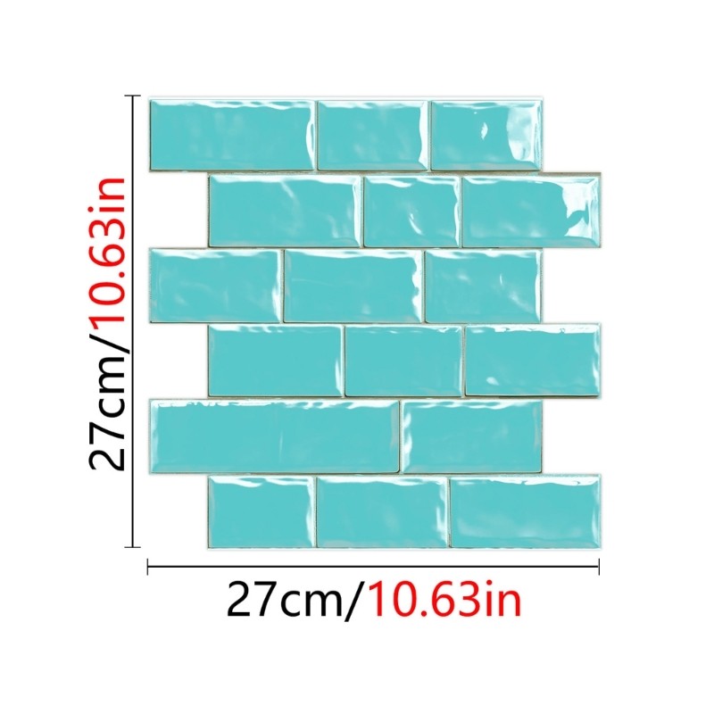 10lots Removable Vinyls Wallpapers For Kitchen Backsplash And Bathroom Makeover