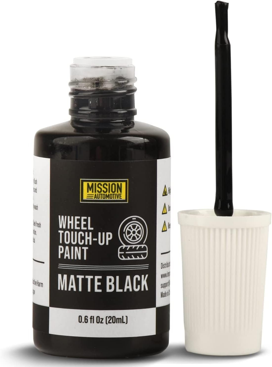 Matte Black Rim Touch-Up Paint – Small Resealable Bottle Compatible with Tesl…