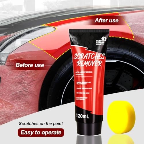 2 PCS Car Scratch Repair Paste Polishing Wax with Sponge, 2024 Upgrade Car