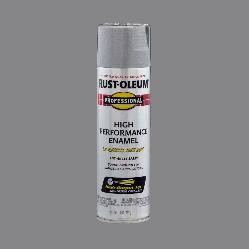High Performance Gloss Enamel Spray Paint, Aluminum Finish, 15 oz Aerosol Can