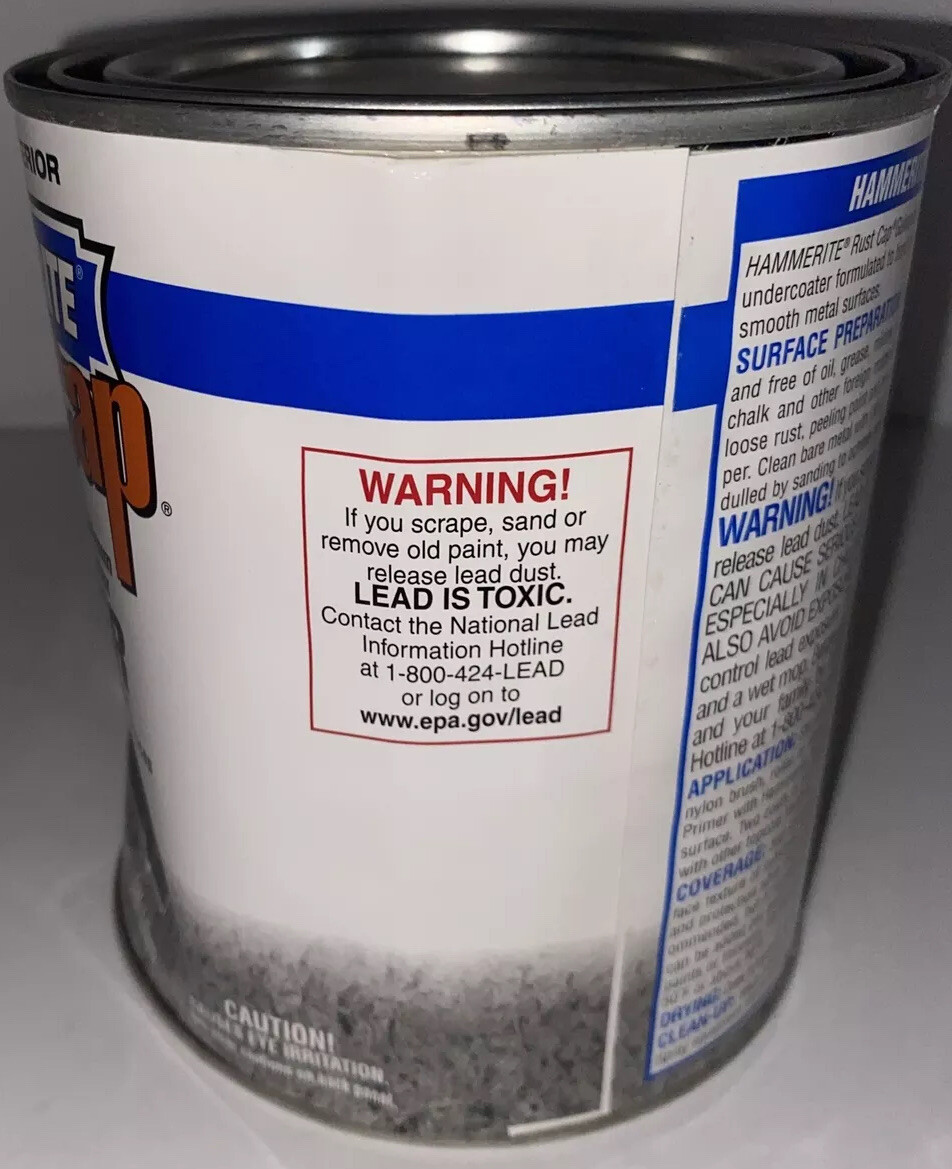 Hammerite Rust Cap Primer GRAY 1 Quart Discontinued Hard To Find