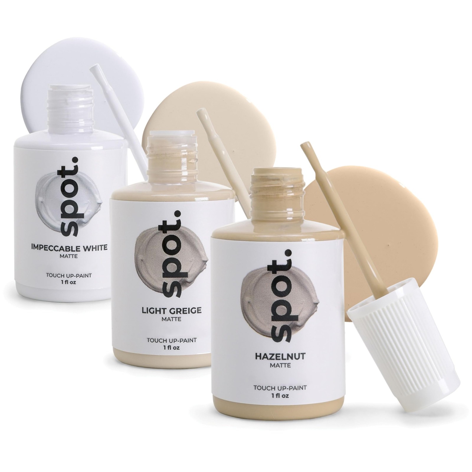 spot. Touch-Up Paint | Matte Finish for Cabinets, 1 Fl Oz (Pack of 3), Beige