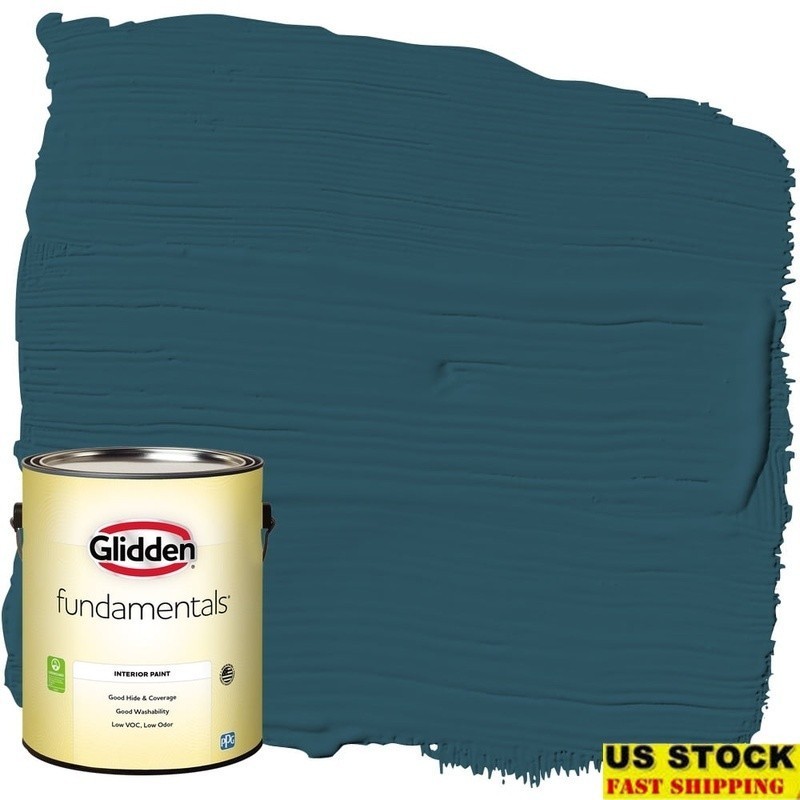 Fundamentals Interior Paint Blue Bayberry/Green Eggshell 1 Gallon Low VOC