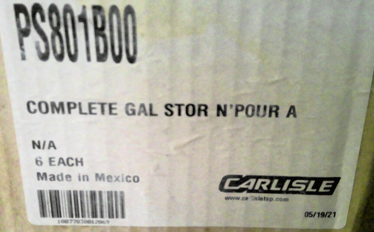 PS801B00 Complete Gal Stor N’ Pour A pack of six