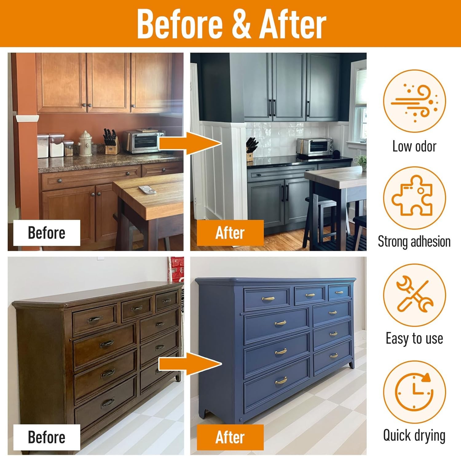 Acrylic wood lacquer for furniture, non-toxic and odourless, healthy