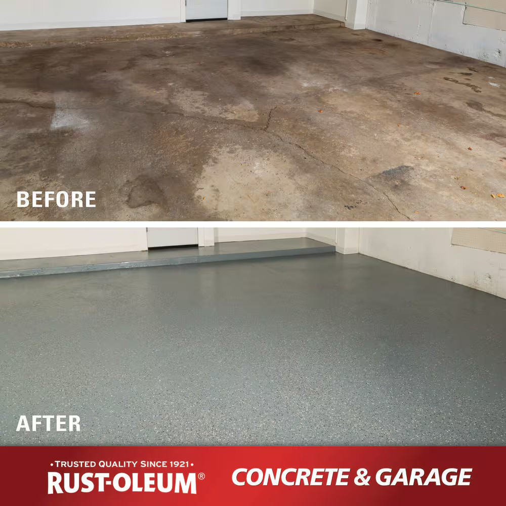 5 Gal. Battleship Gray Satin 1-Part Epoxy Concrete Floor Interior/Exterior Paint