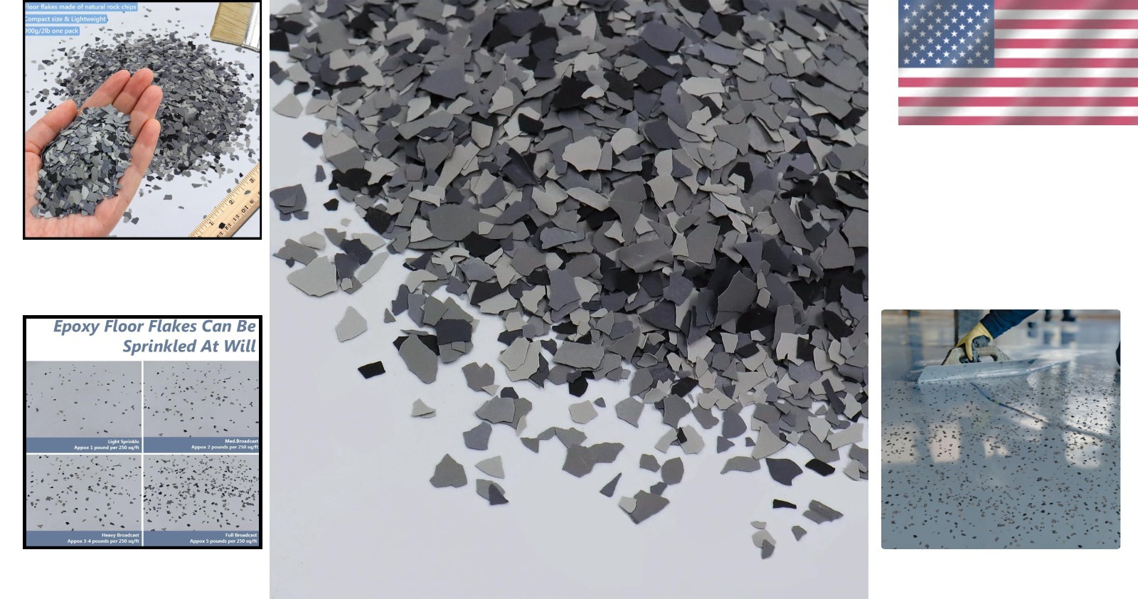 900G Decorative Epoxy Flakes – Waterproof Color Chips for Stylish Floors & Walls