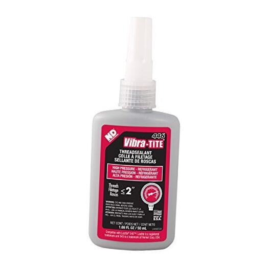 446 Red High Pressure Refridgerant Anaerobic Thread Sealant, 50 milliliters