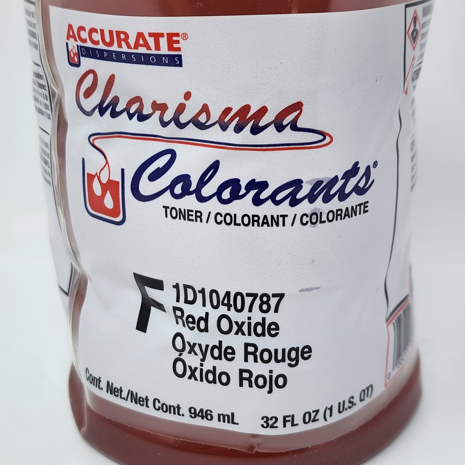 Accurate Charisma Colorants RED OXIDE Tint Toner F 1D1040787 32 fl oz (6 Pack)