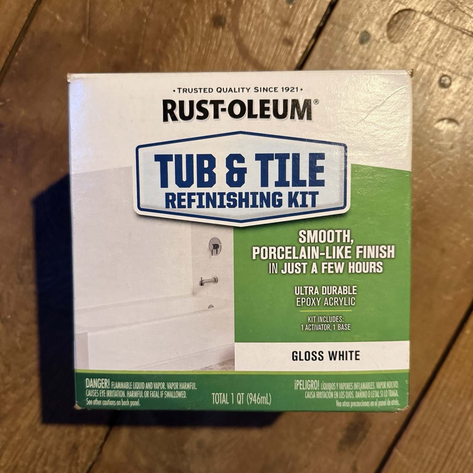 Rust-Oleum Tub and Tile Refinishing Kit – Gloss White NEW