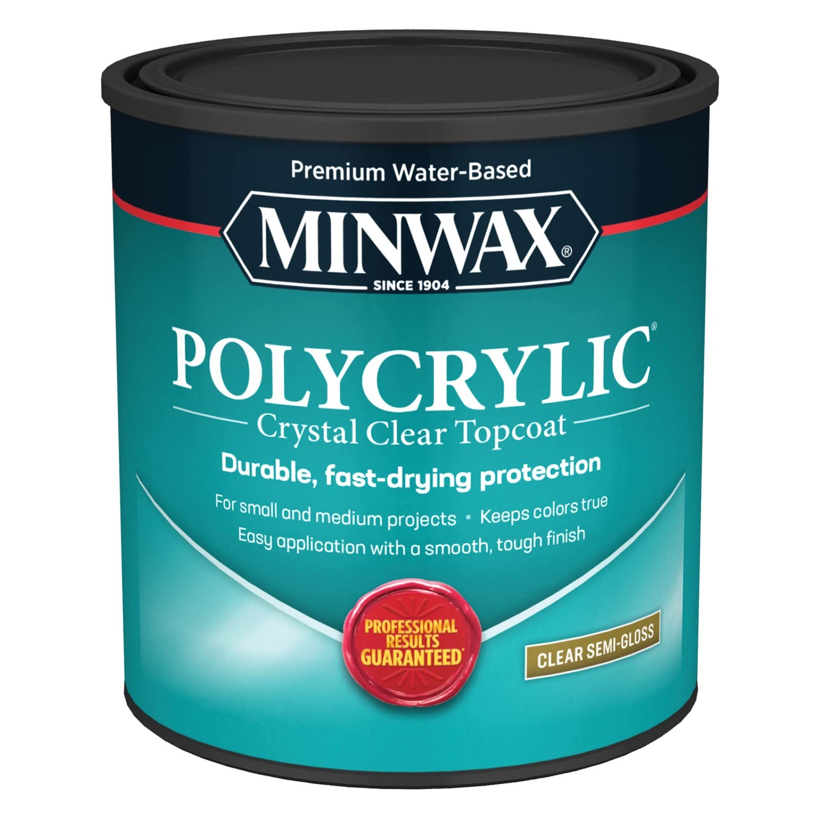 Clear Polycrylic Protective Finish – 1 Qt Water-Based Semi-Gloss Coating