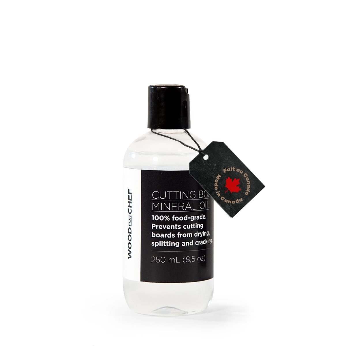 Cutting Board Food Grade Mineral Oil (8.5 oz) – 2.5″L x 2.5″W, Clear