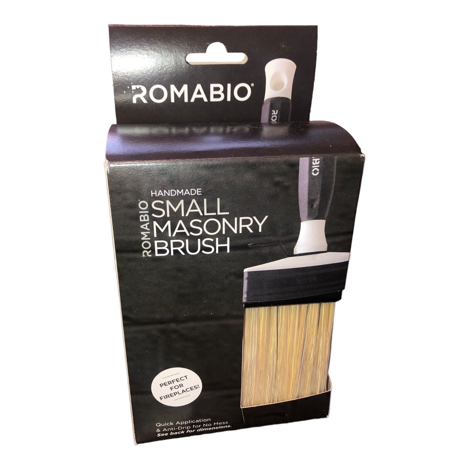 NIB Romabio Medium Masonry Brush For Mineral Paint / Limewash Paint Brush
