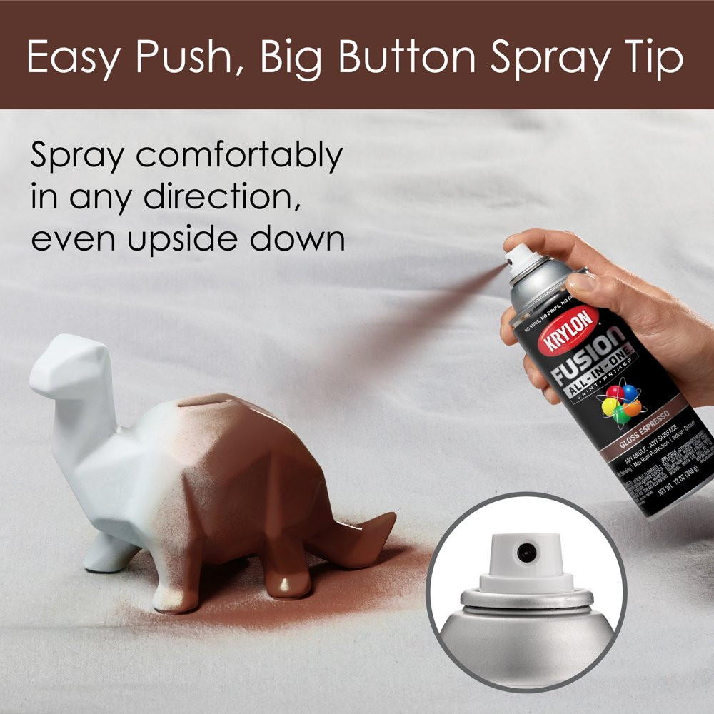 All Surfaces Rust Protection Gloss Espresso Spray Paint Without Sanding or Primi