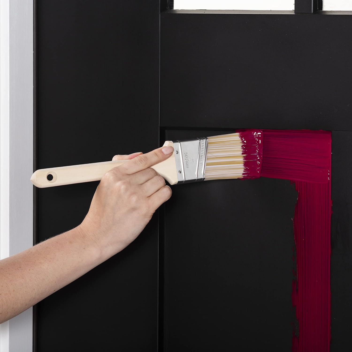 Rust-Oleum Advanced Dry Door & Trim Paint, Satin Finish, Cranberry, 1 Quart