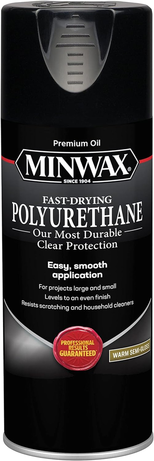 Minwax Fast Drying Polyurethane Spray, Protective Wood Finish, Clear Semi-Gloss
