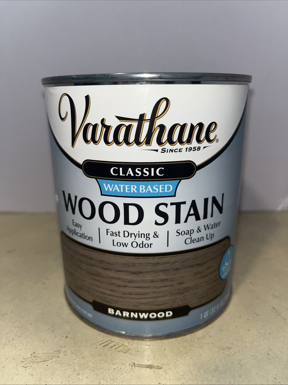 Varathane 377047 Premium Fast Dry Wood Stain Quart Barn wood NEW.
