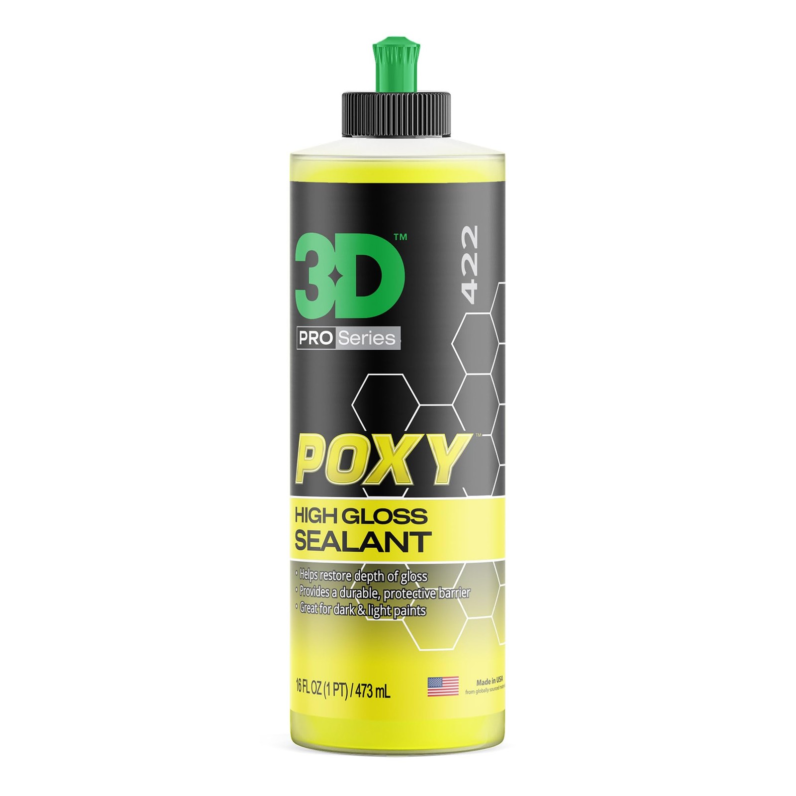 3D POXY Montan Wax Hybrid Sealant 16oz Premium Paint Protection Shine