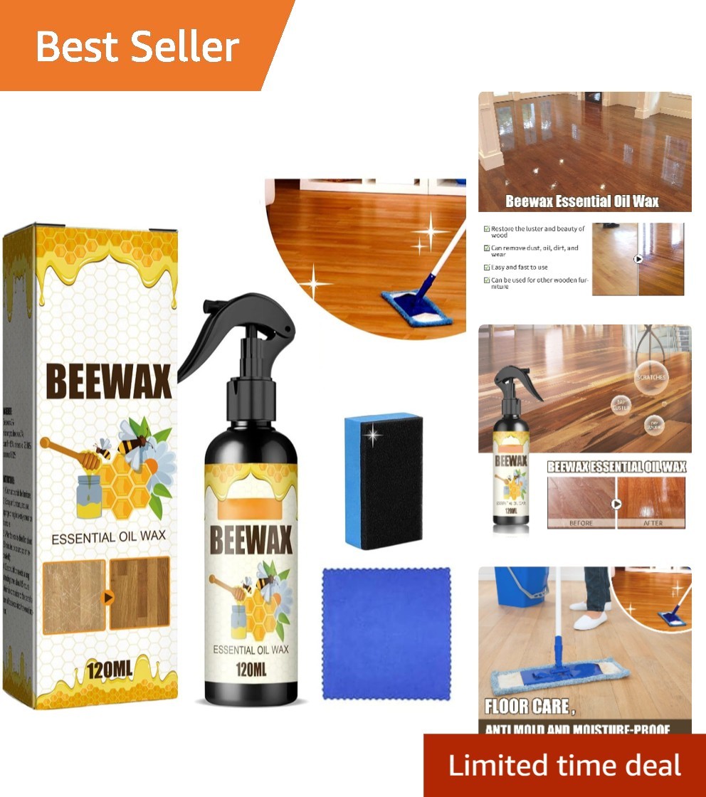 Micro-Molecularized Beeswax Spray for Wood & Leather – Easy Application