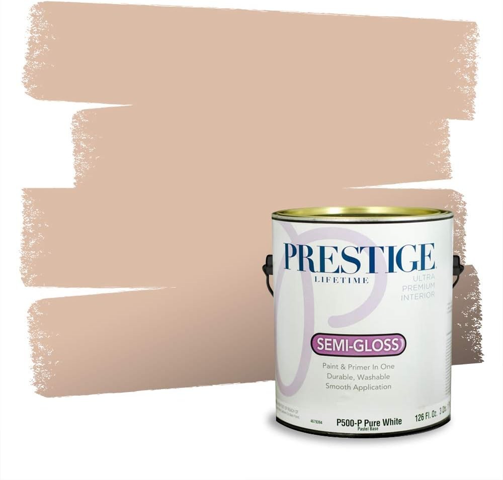 Prestige Paints Interior Satin Latex – Paint & Primer in One, 1 Gallon