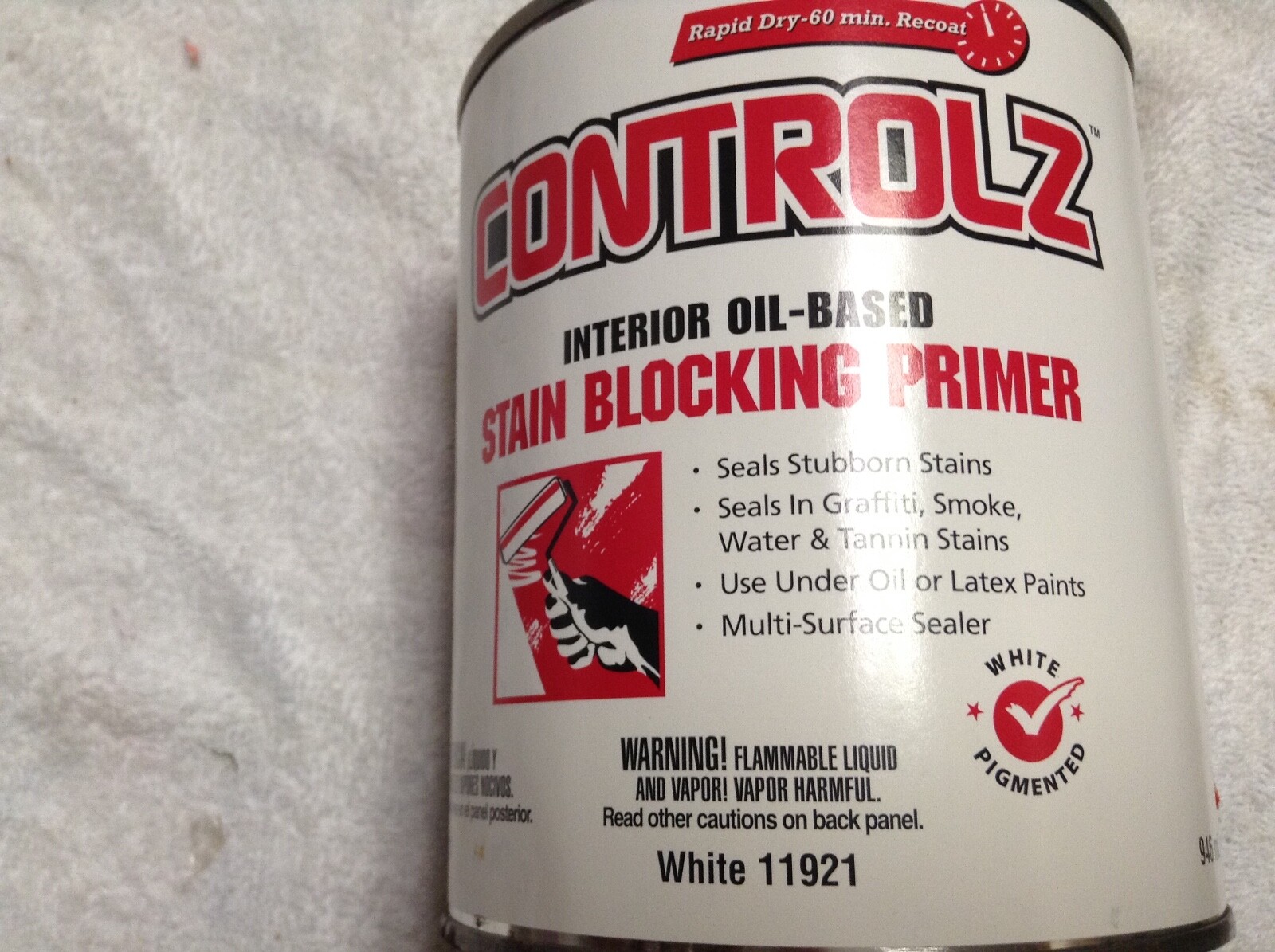 VALSPAR ControlZ Multi-Surface Stain Blocking Primer/Sealer 1 Qt WHITE FREE S&H