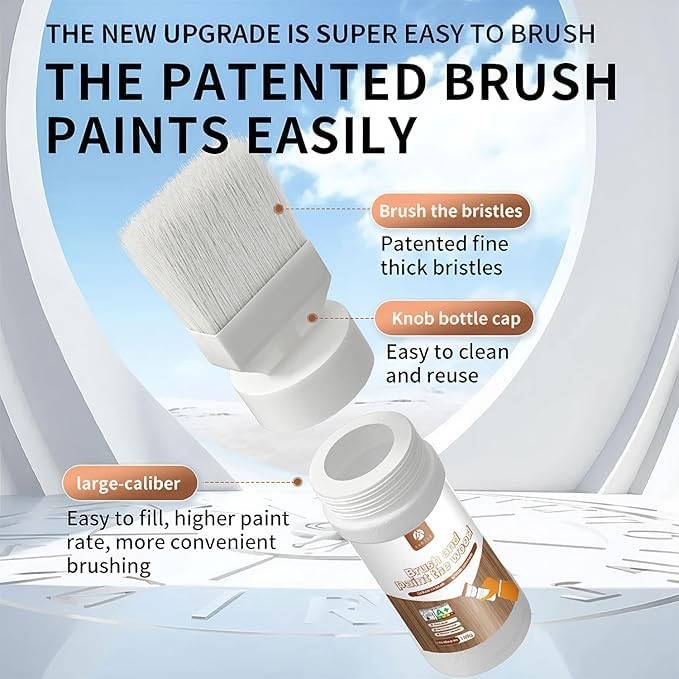 6.35 fl oz Wood Touch-Up Paint for Doors, Cabinets, Furniture & Metal Surfaces