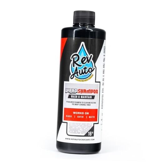 Wrap Shampoo – Vinyl Wrap Car Wash Soap for Foam Cannons 16 Fl Oz (Pack of 1)