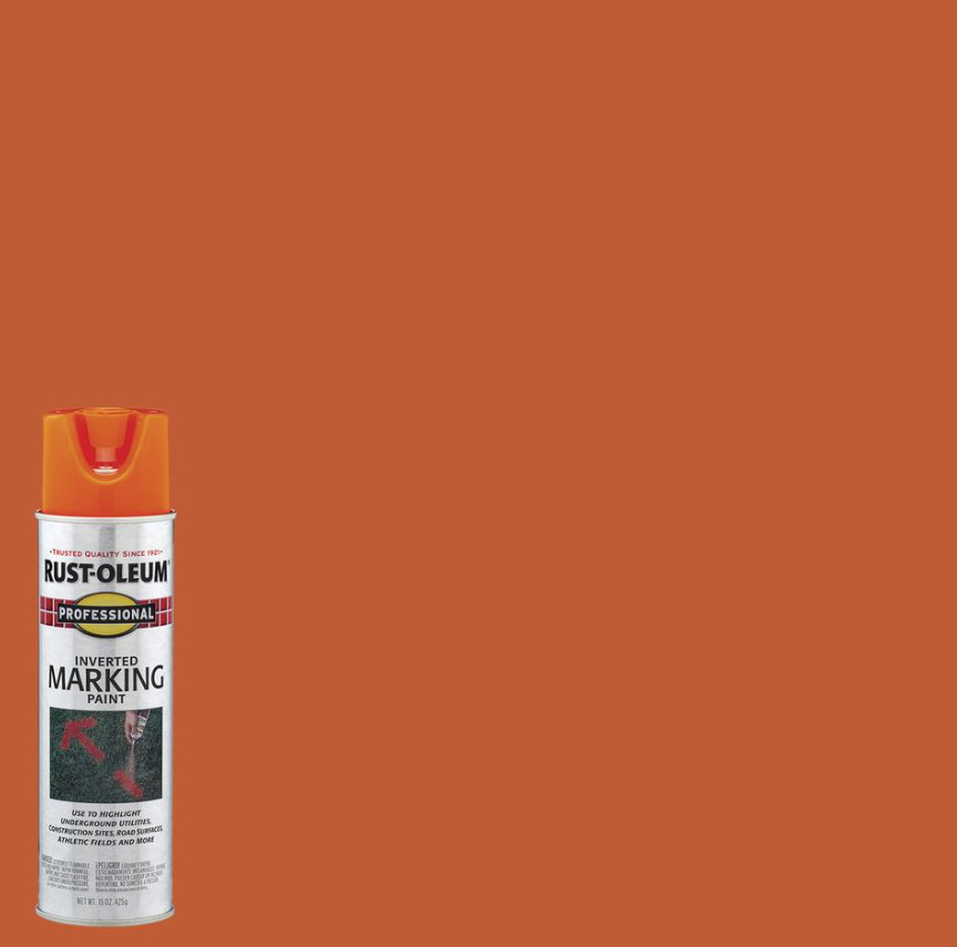 Rust-Oleum® Professional Flat Various Colors Inverted Marking Spray Paint –