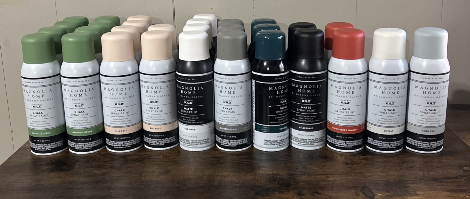 Lot of 30: Magnolia Home Spray Paint Outdoor + Indoor, Expensive Spray Paint Can