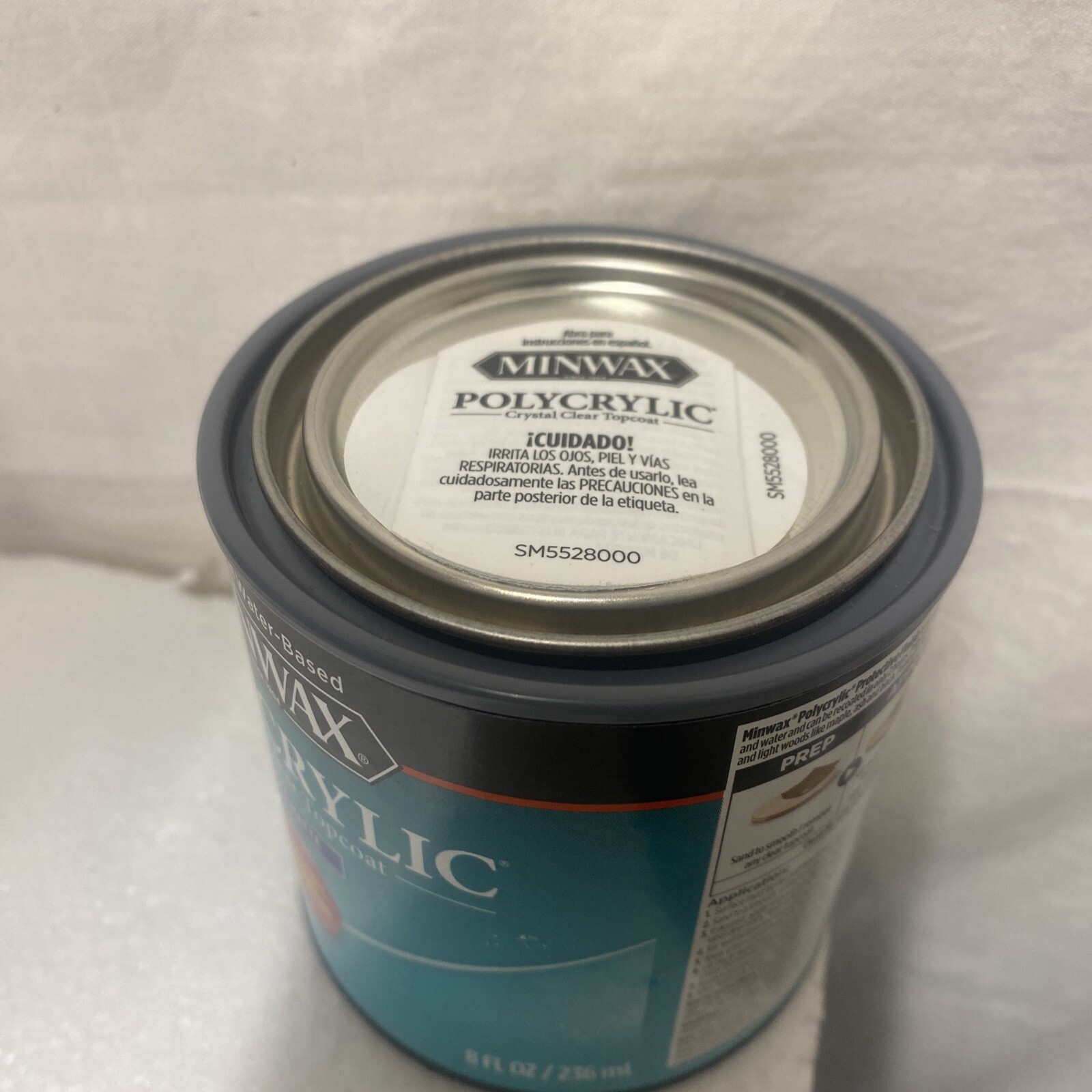Minwax Polycrylic Protective Finish Water Based, 1/2 pint, Clear Matte