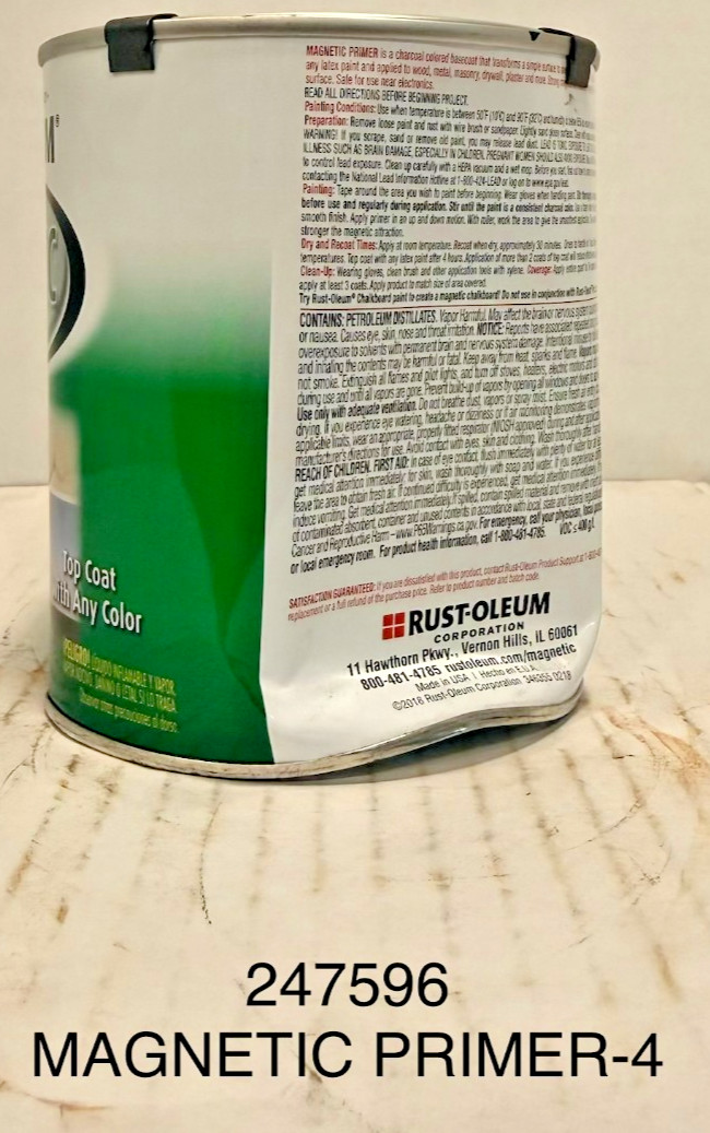 Rust-Oleum 247596 Magnetic Primer 30oz DENTED CAN