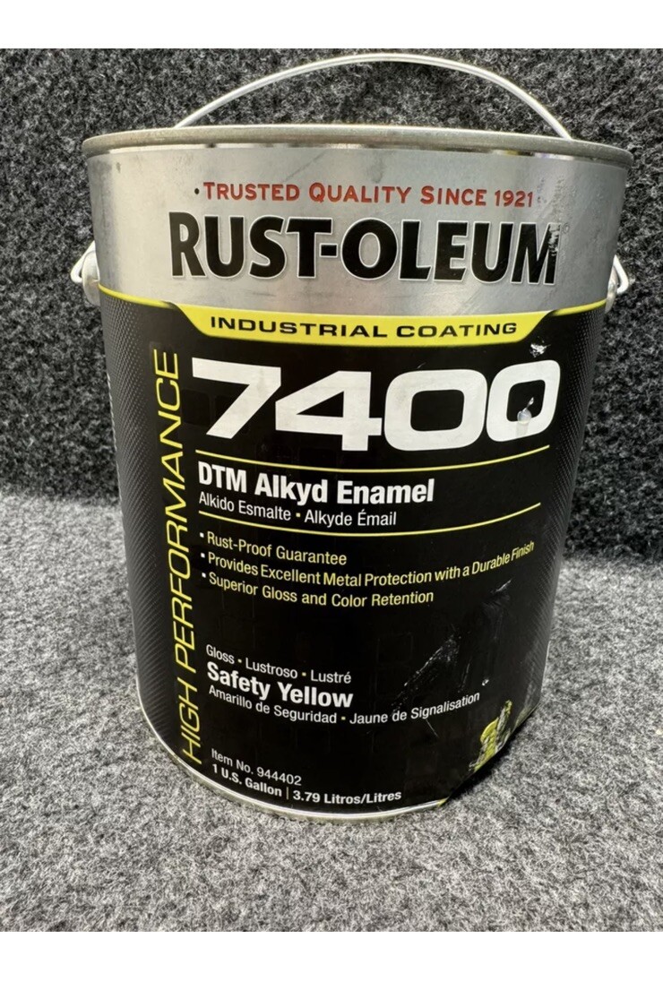 RUST-OLEUM 7400 DTM Alkyd Enamel Safety Yellow 1 Gallon Can 944402