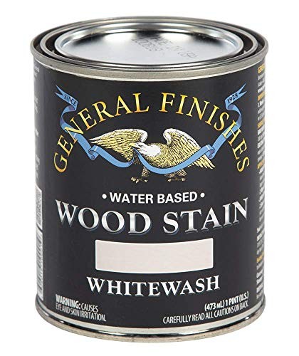 General Finishes 1 Pint Whitewash Water Based Household Stain Low Odor Noncom…