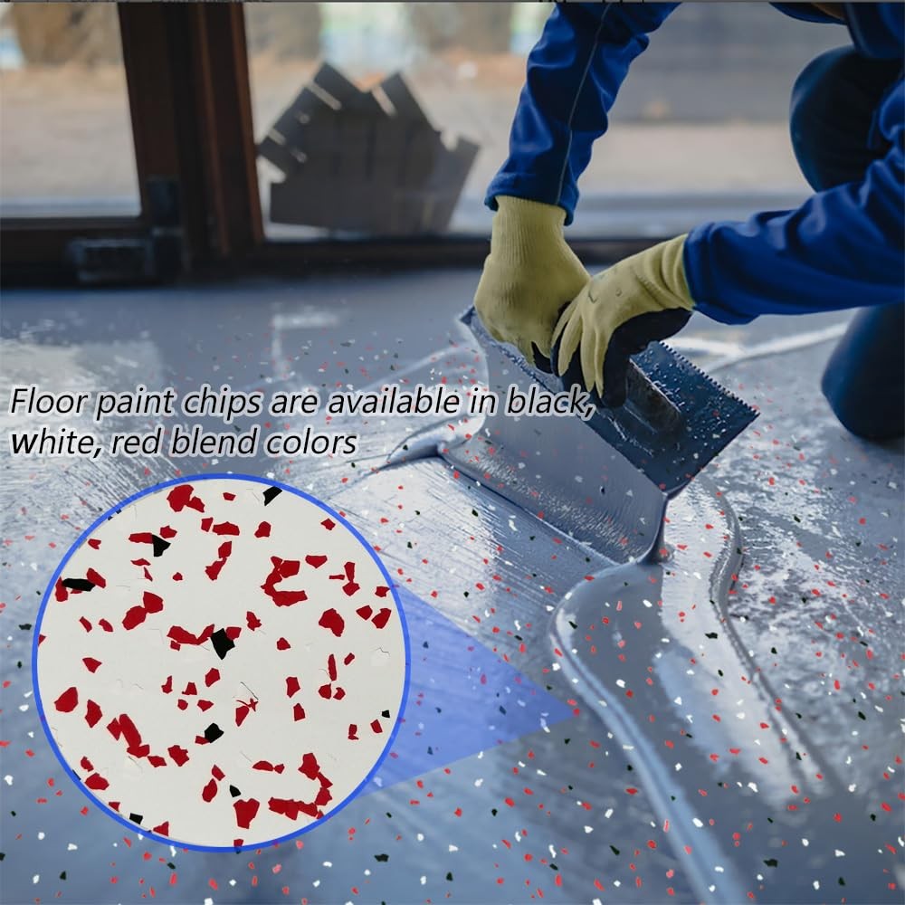 1LB Epoxy Floor Flakes Blend Decorative Color Chips Garage Floor Paint Flakes…