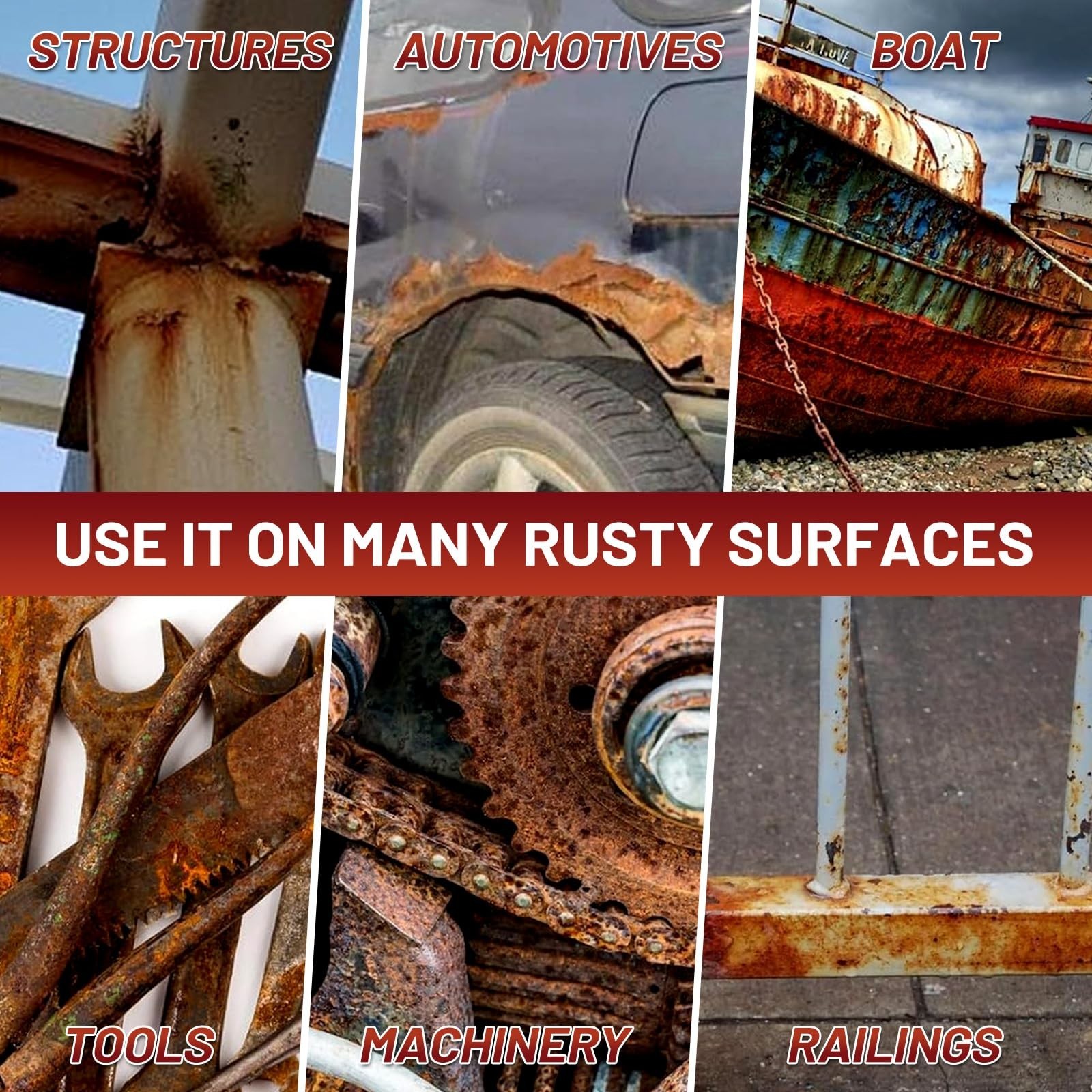 Permanently Prevent Rust & Corrosion – Anti-Rust Coating for Metal, 35 Fl Oz