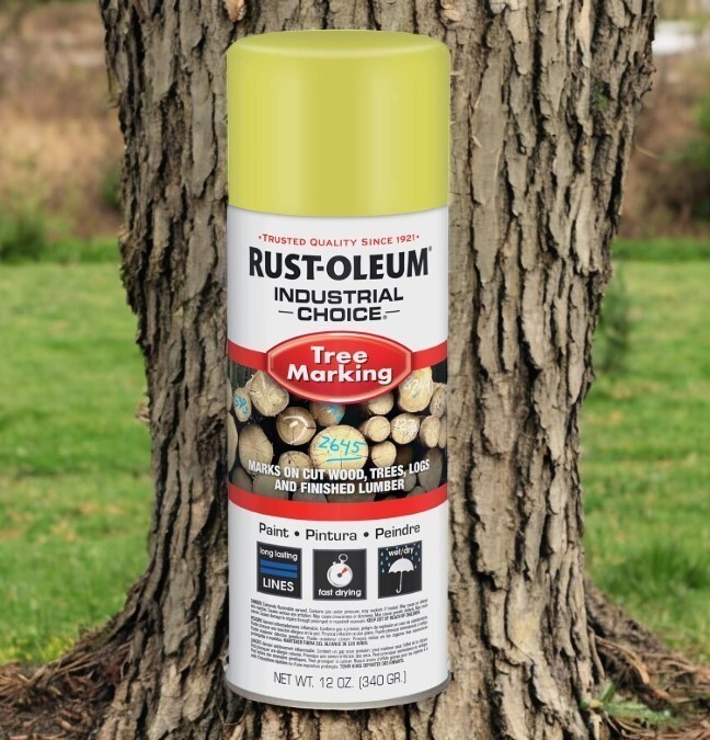 Rust-Oleum TREE MARKING PAINT 12 oz 306525 Industrial Logging Saw Mill Aerosol