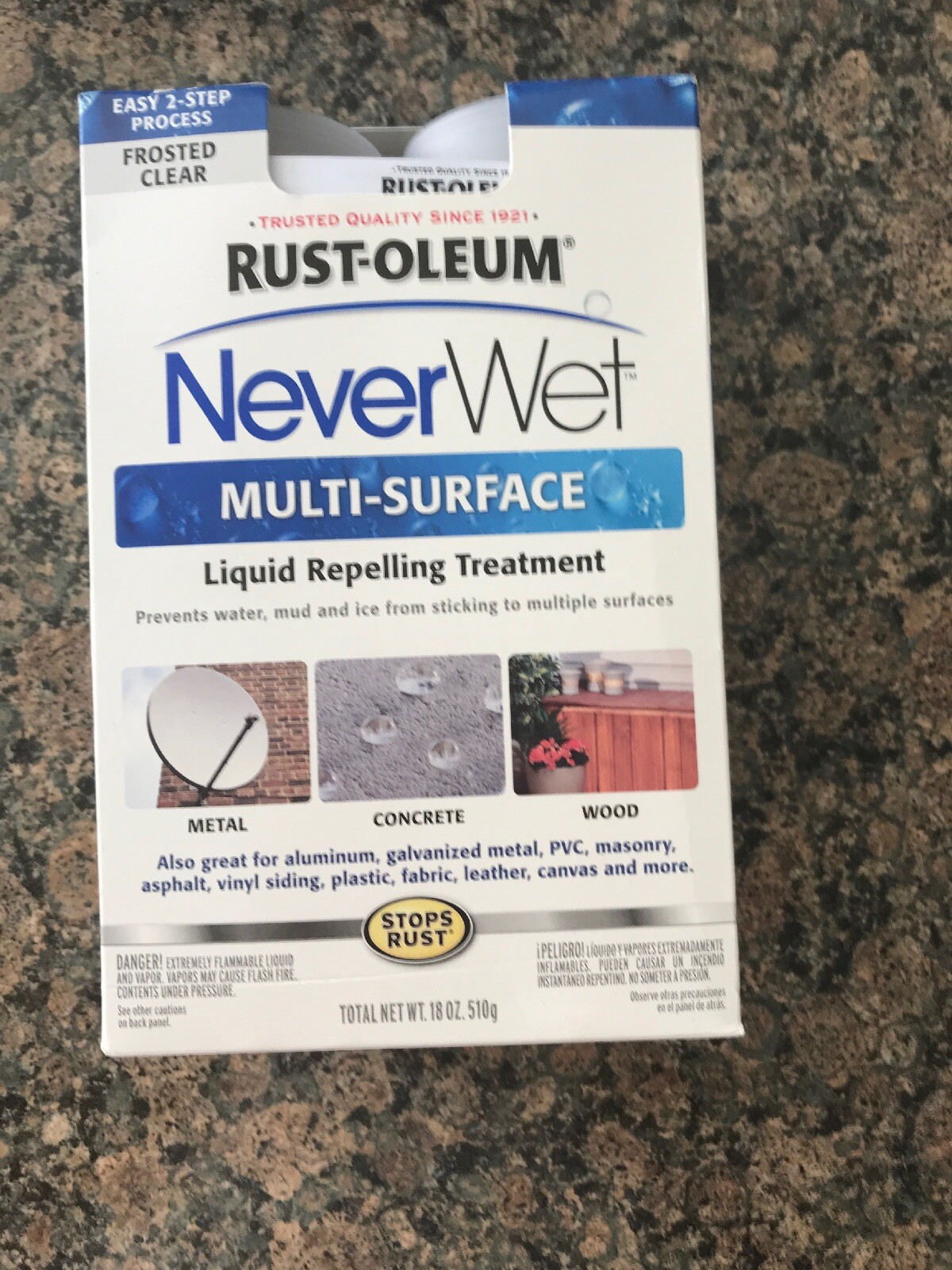Rust-Oleum NeverWet 18oz Multi Surface Protector Spray Kit Water Repellant