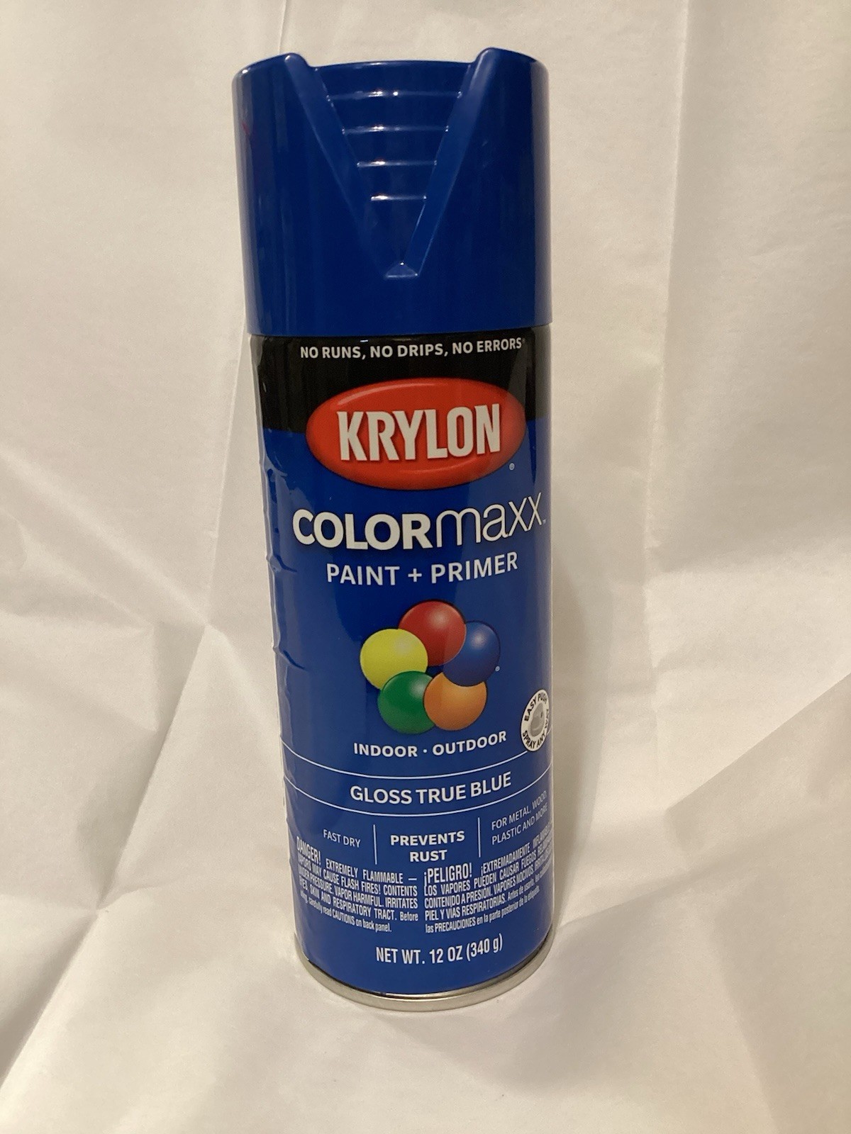 Krylon COLORMAXX “GLOSS TRUE BLUE” Indoor/Outdoor Spray Paint