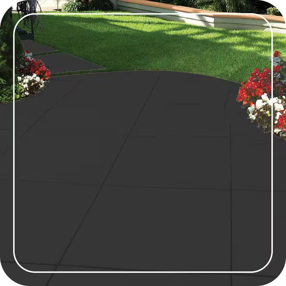 5 Gal. Black Low-Lustre Enamel Interior/Exterior Porch and Patio Floor Paint