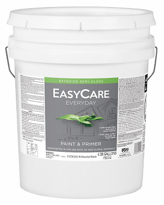 EasyCare EVDESGN-5G Everyday Exterior Latex Paint, Semi Gloss, Neutral Base, 5