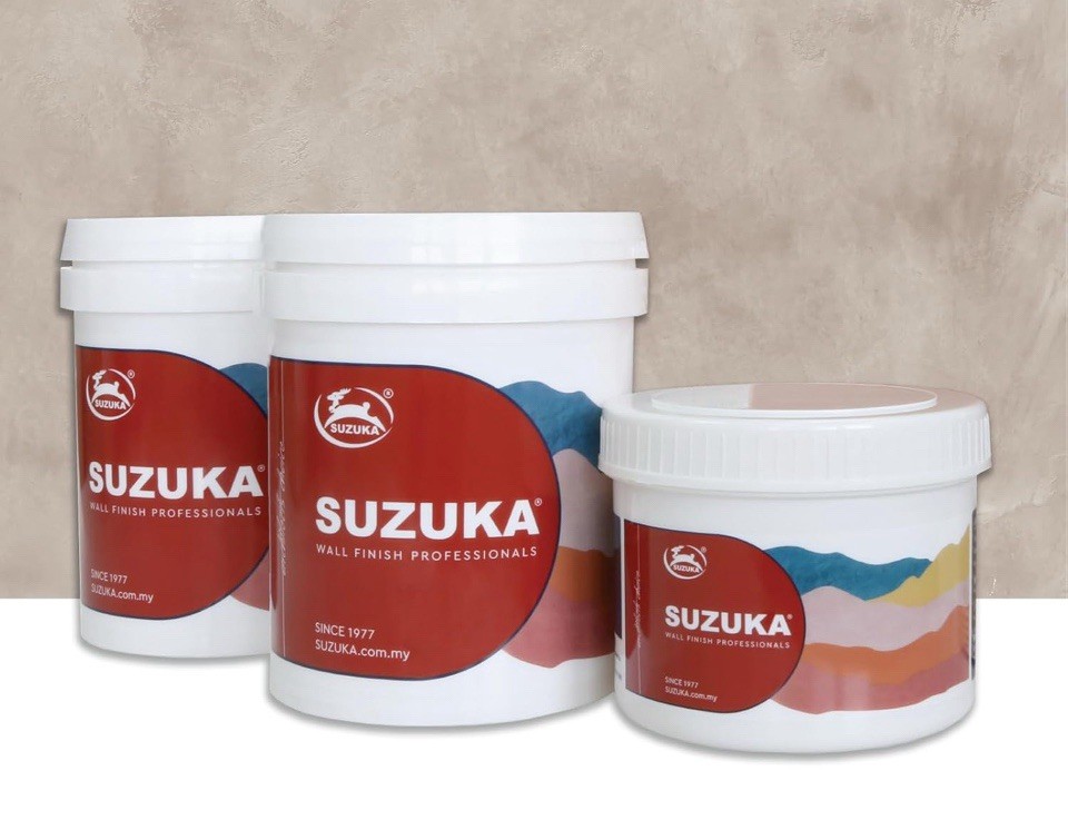 SUZUKA Strato Texture Paint CEMENT TEXTURE SCT-302 NATURAL GRAY WALL FINISH