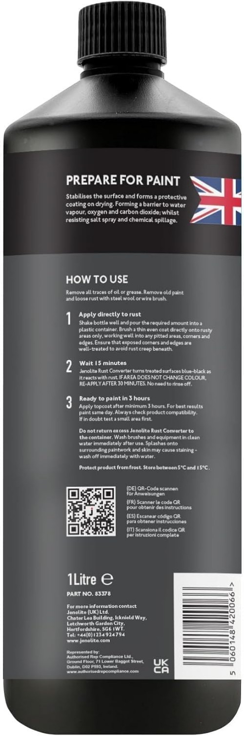 Water-Based Rust Inhibitor – Made in Britain, 33.8 fl oz