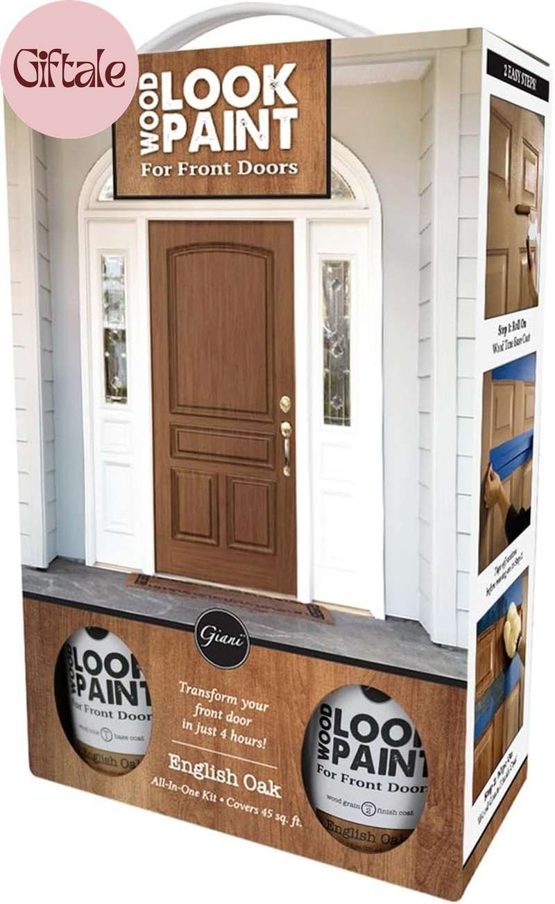 Wood Look Paint Kit for Front & Interior Doors (English Oak)