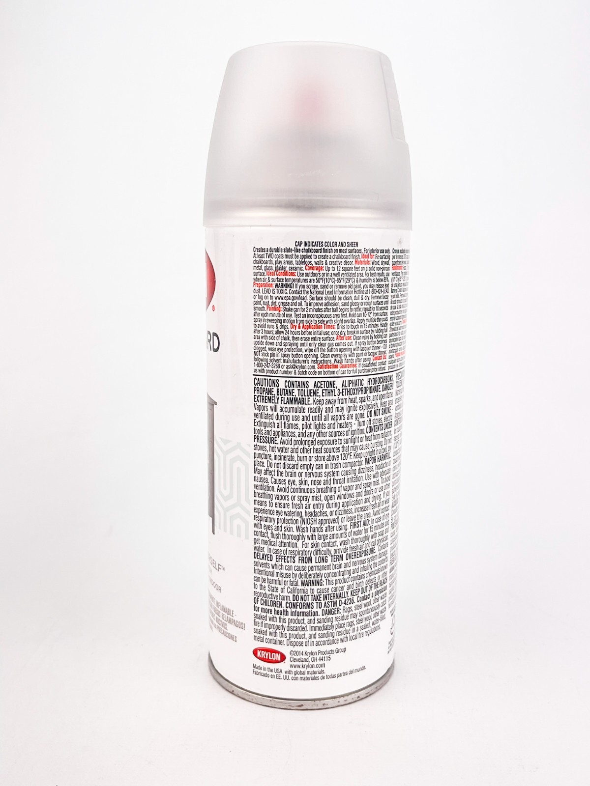 Krylon 808 Chalkboard Clear Spray paint 12oz Lot of 2