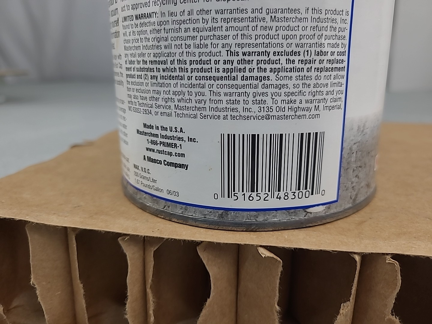 1x Hammerite Rust Cap Primer GRAY 1 Quart Discontinued