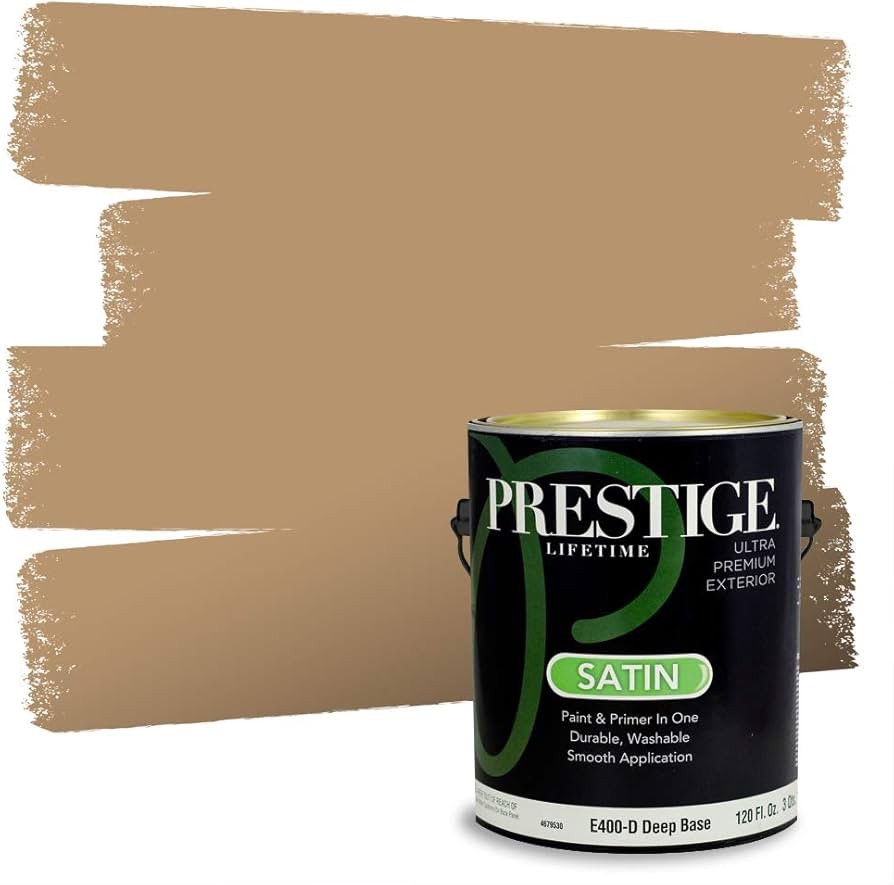 PRESTIGE Exterior Paint and Primer in One, Morning Lake, Satin, 1 Gallon