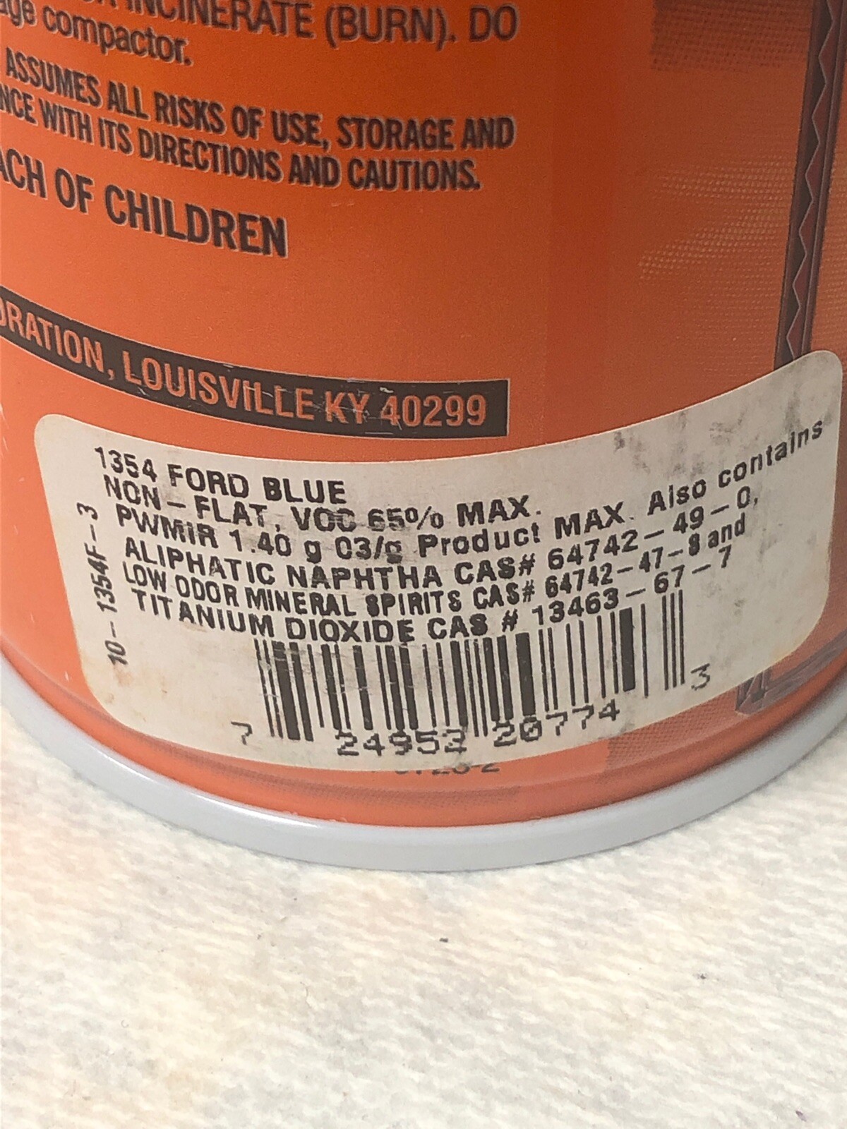 FIXALL 1354 FORD BLUE ALL PURPOSE PAINT 12 OUNCE