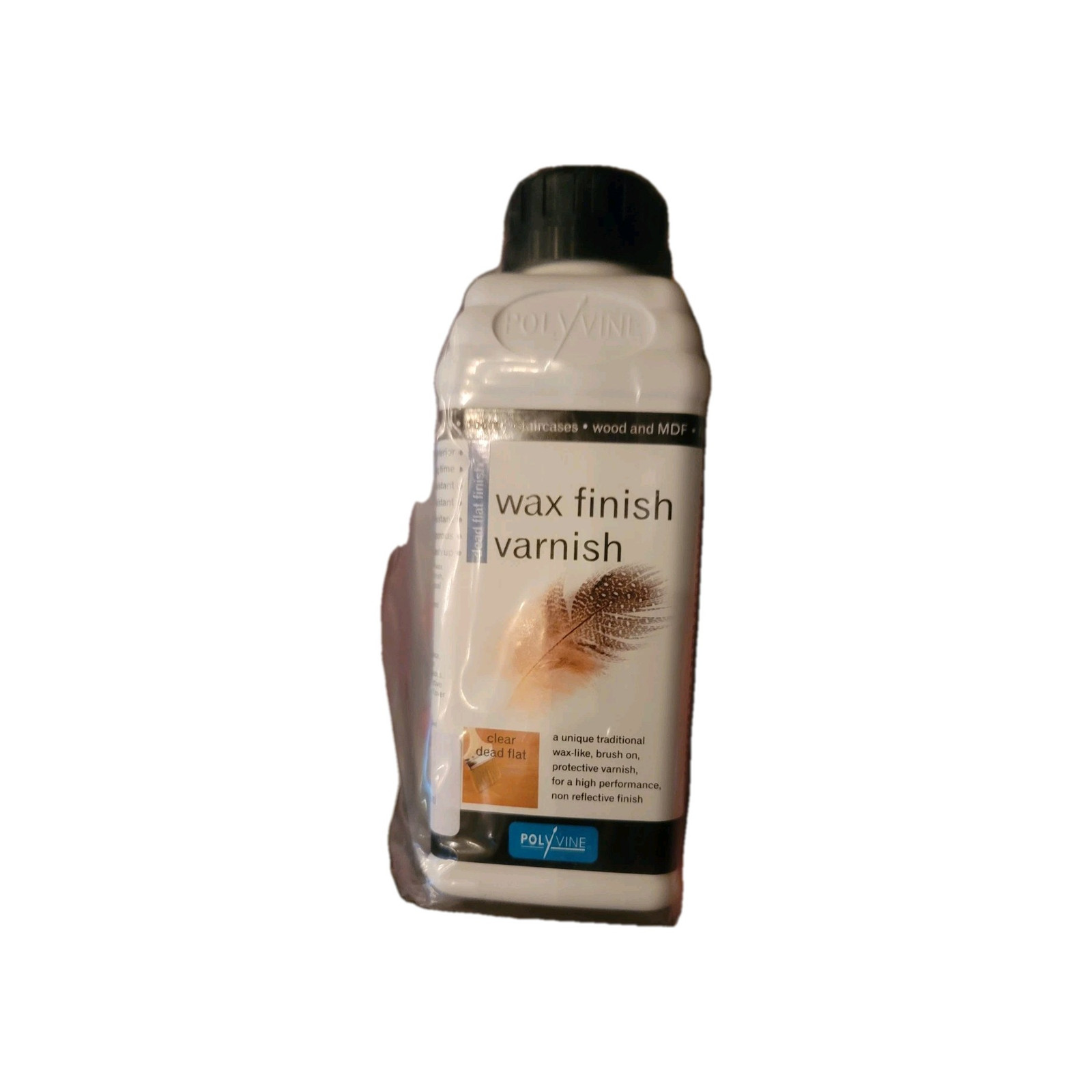 Polyvine Wax Finish Varnish Dead Flat 500ml