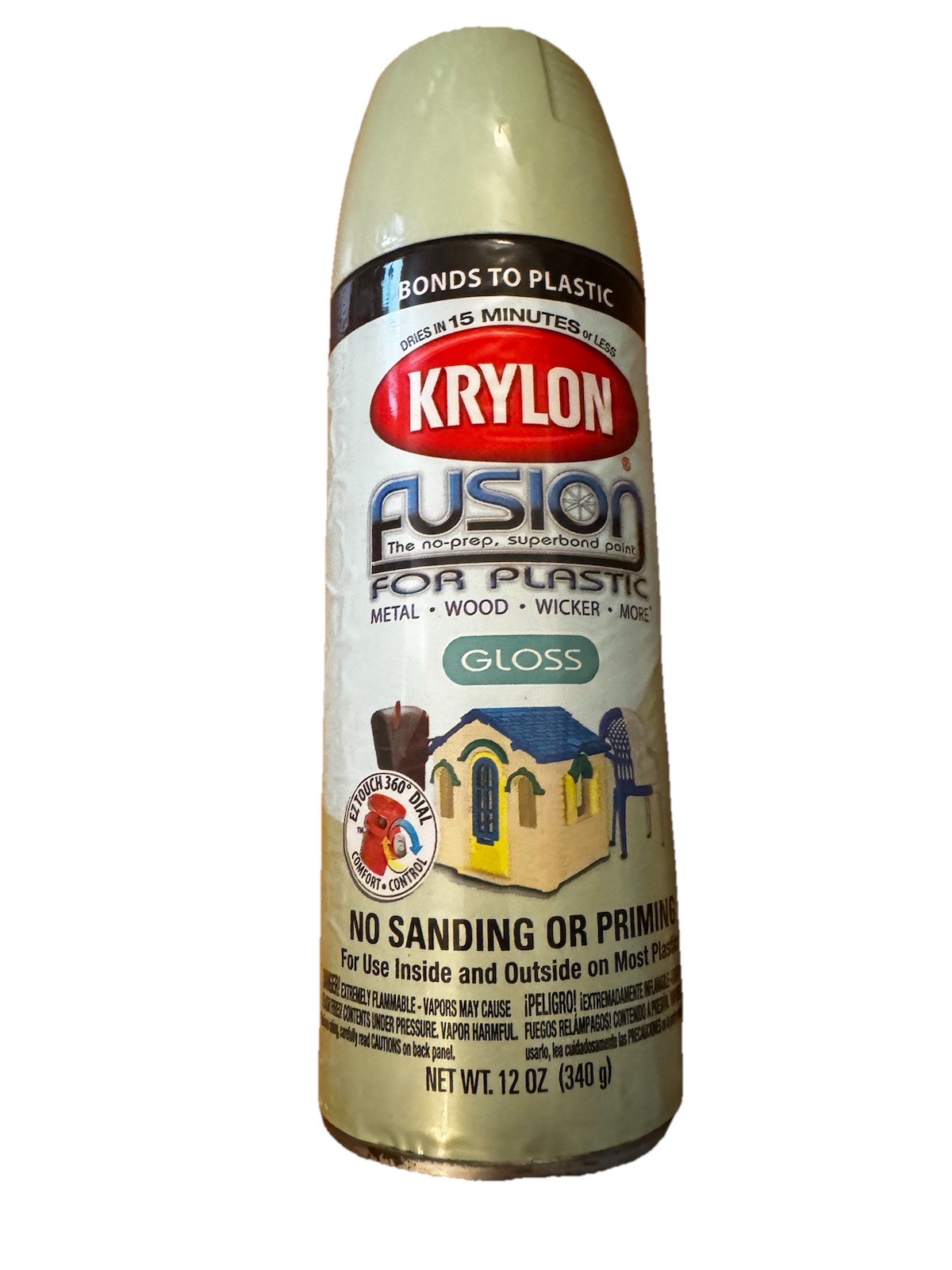 Krylon Fusion Spray Paint for Plastic Honeydew Ambrosia Gloss 2335