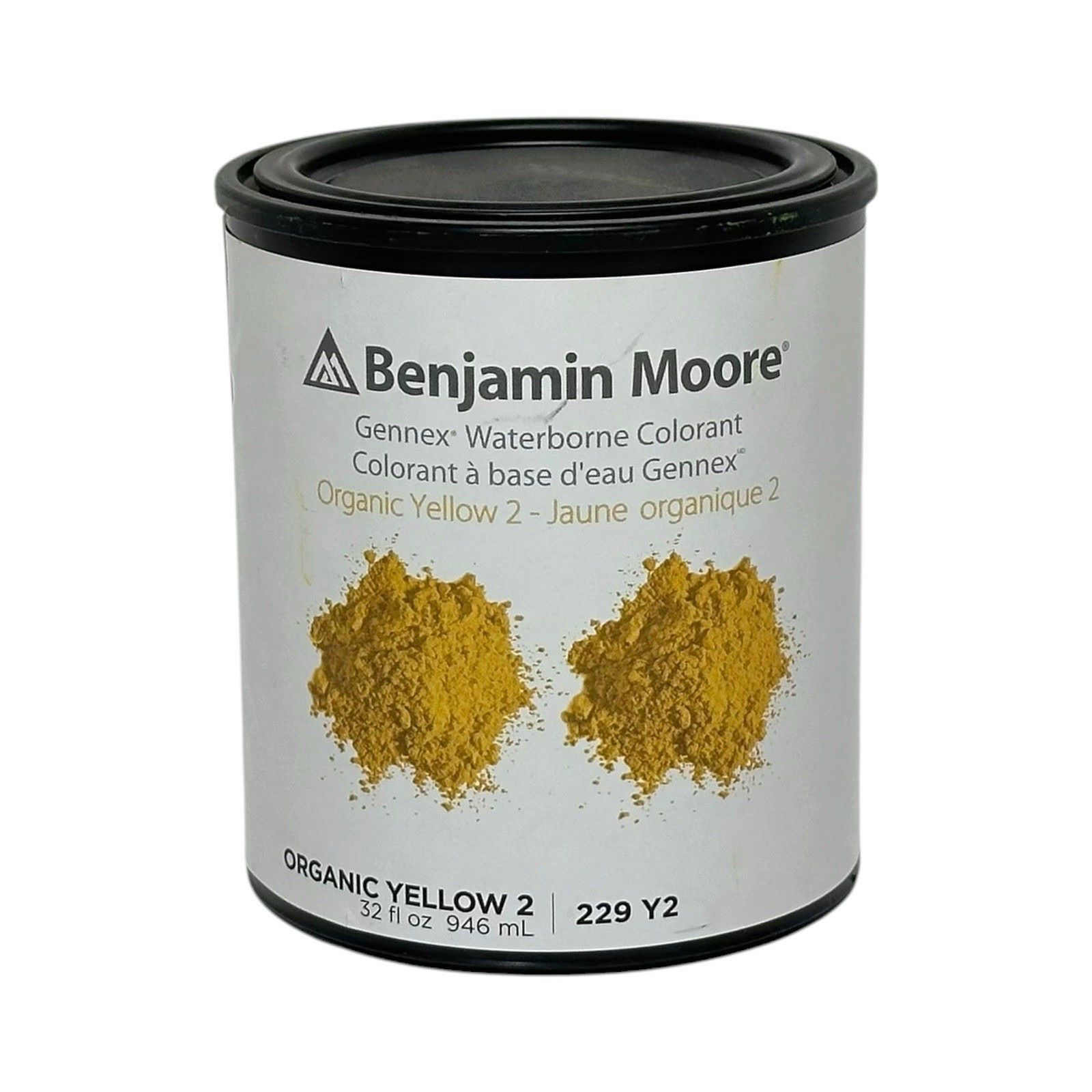 BENJAMIN MOORE GENNEX WATERBORNE COLORANT 32oz ORGANIC YELLOW #2 229 Y2